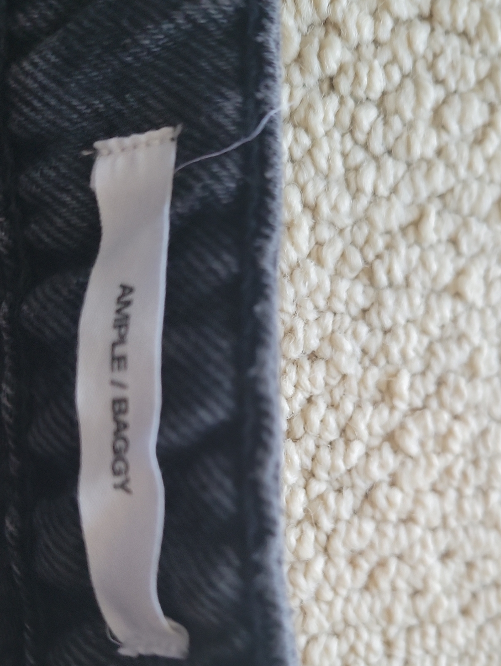 Garage Women's Straight Leg Jeans in Washed Black - Picture 3 of 5